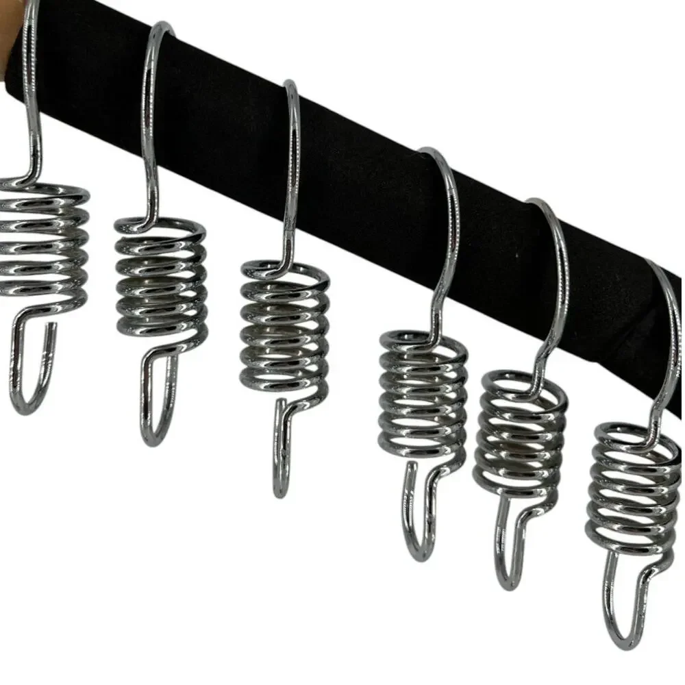 Spring Shaped Shower Curtain Rings Hooks 12